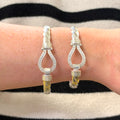 Silver Ladies And Gents 6mm Hook Bangles