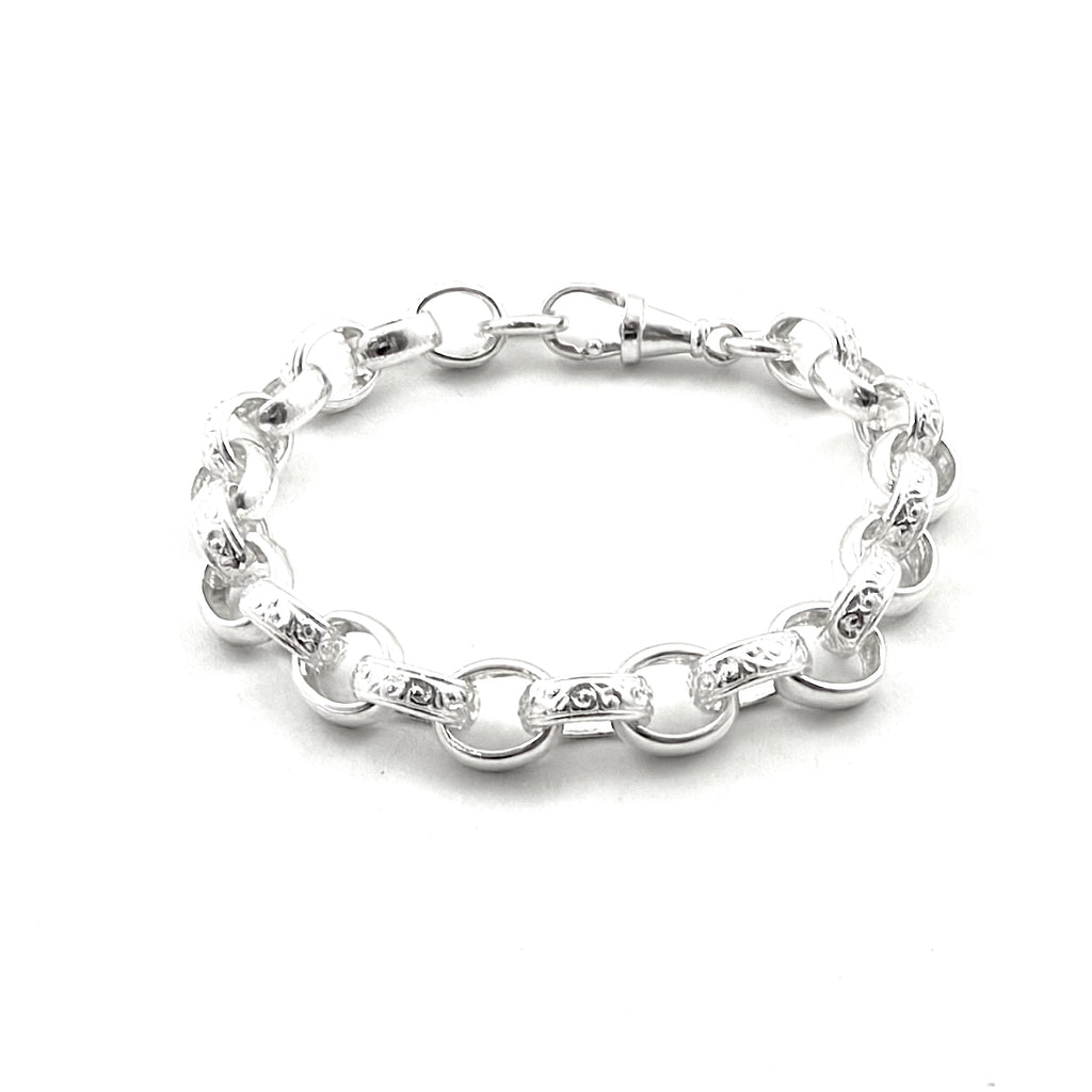 Silver Ladies And Gents Belcher Bracelet