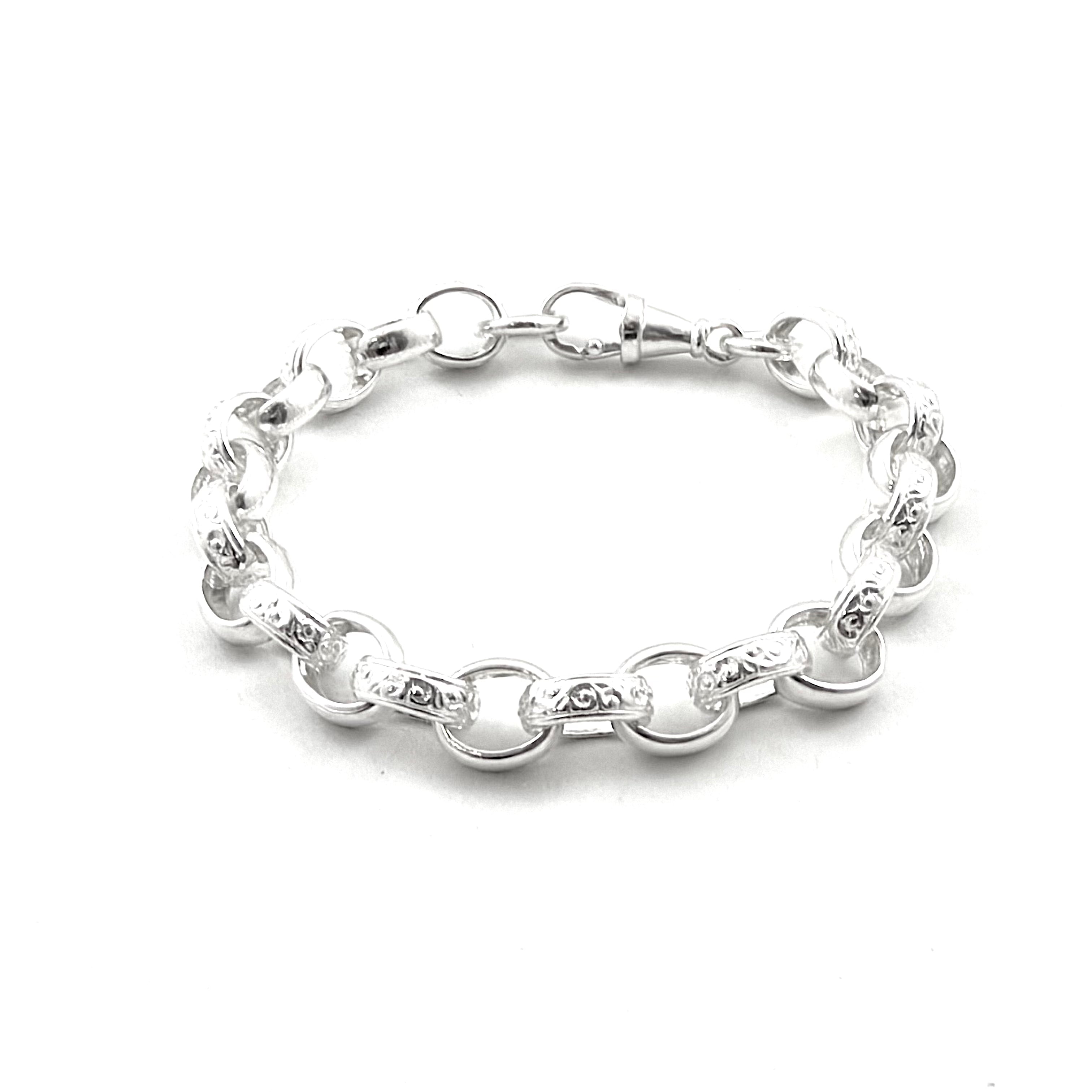 Silver Ladies And Gents Belcher Bracelet