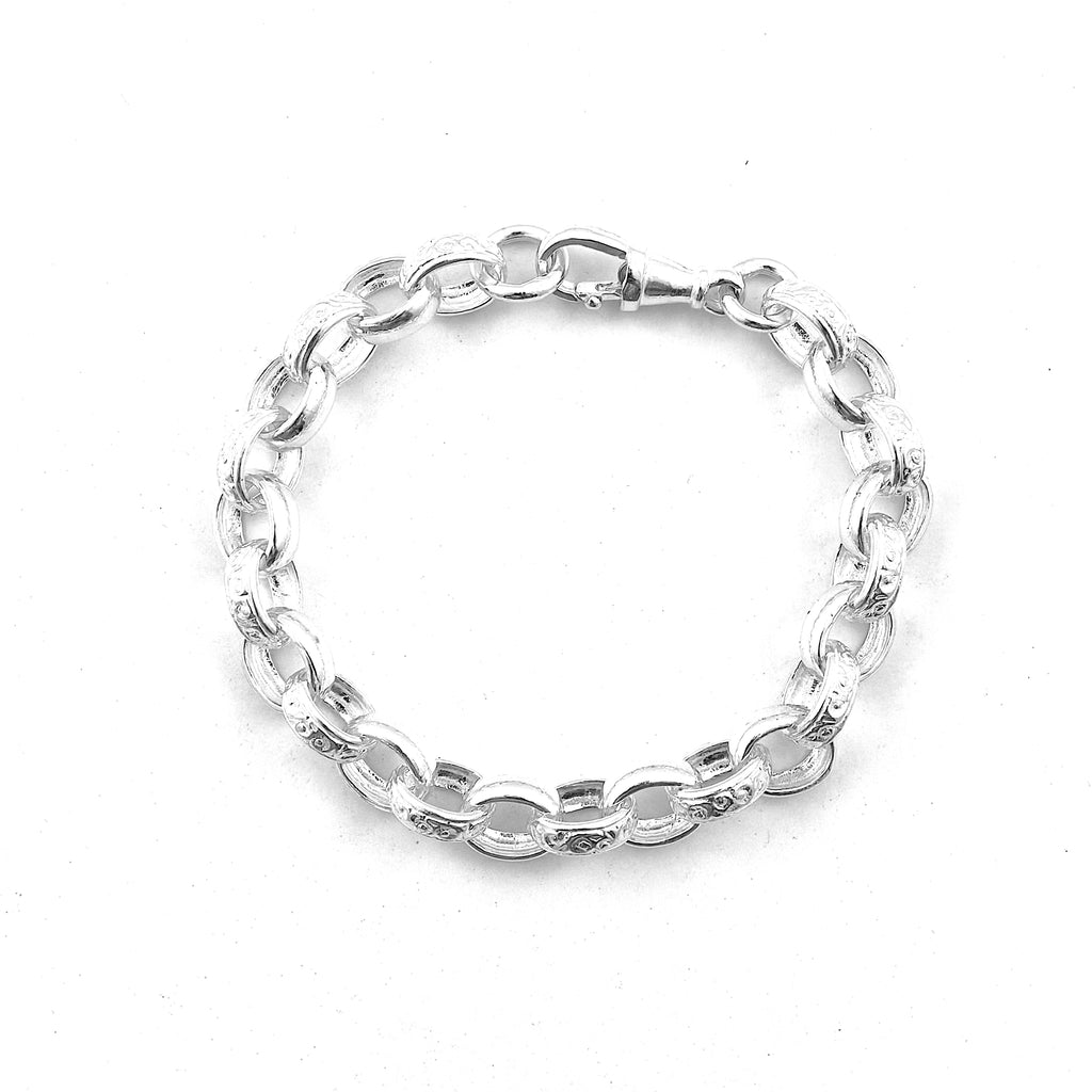 Silver Ladies And Gents Belcher Bracelet