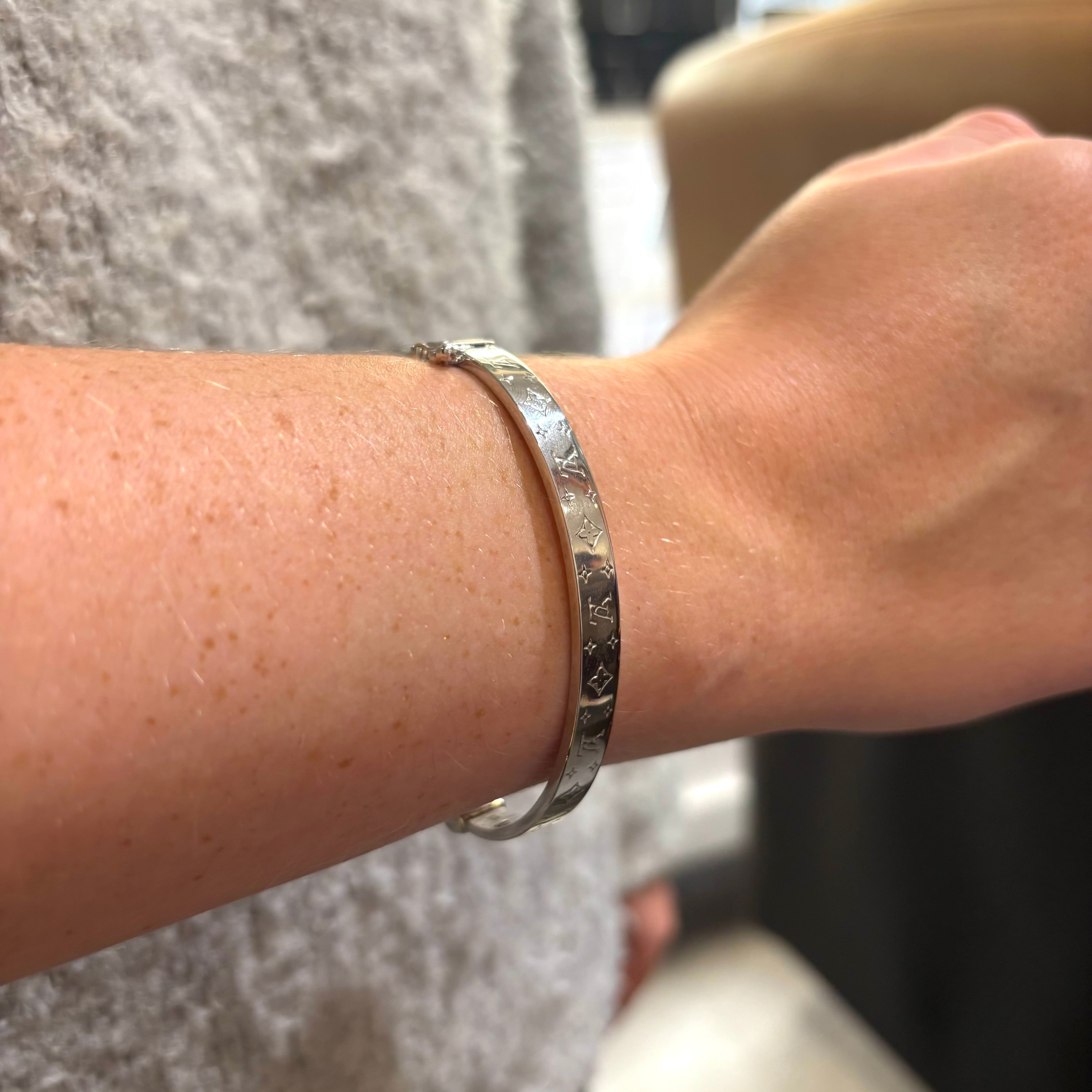 Silver Ladies Fancy Bangle