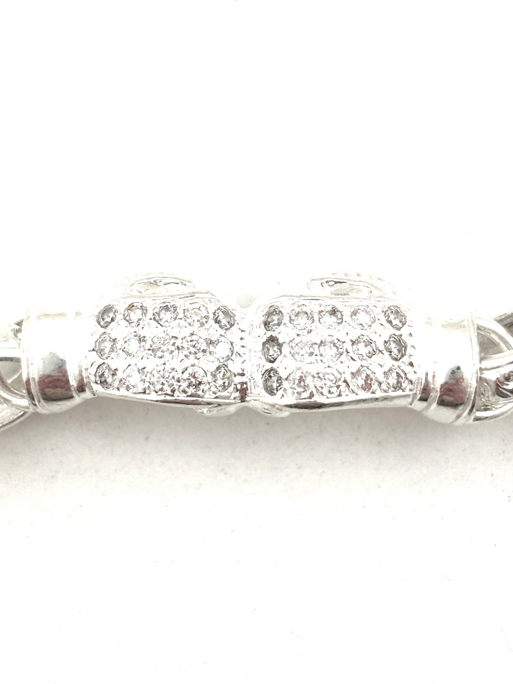 Solid Silver Gents Boxing Glove Belcher Bracelet