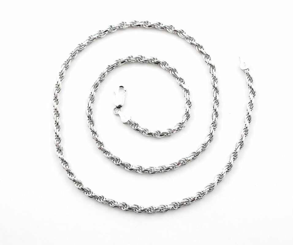 Silver 5mm Width Rope Chains - Smiths Jewellers