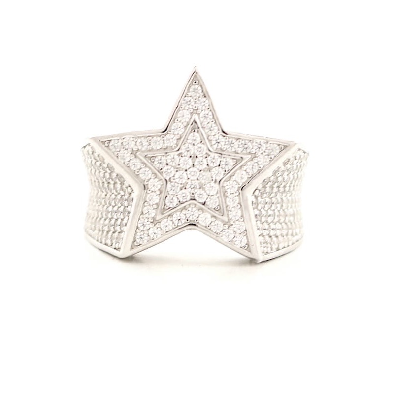 Silver Double Star Ring - Smiths Jewellers